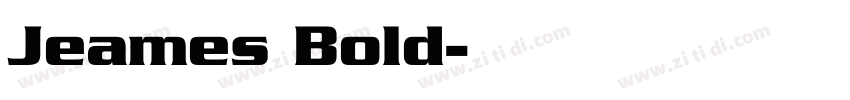 Jeames Bold字体转换